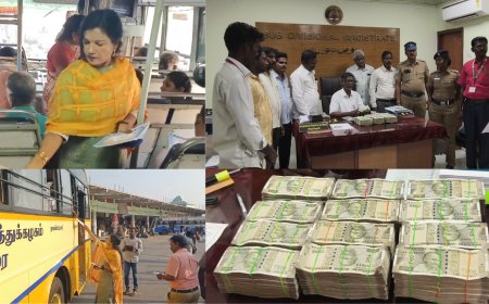 தேர்தல் களம் : துண்டு பிரசுரம் வழங்கிய கலெக்டர்...  கட்டுக் கட்டாக ரொக்கப் பணம் பறிமுதல்...