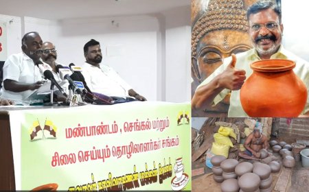 பானை சின்னத்தை யாருக்கும் ஒதுக்கக் கூடாது... குலாலர் சாலிவாகணன் மக்கள் இயக்கத்தினர் கோரிக்கை...