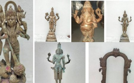 அதிரடி ரெய்டு... 2 நாட்களில் 6 சாமி சிலைகள் மீட்பு... 11 பேர் கைது...