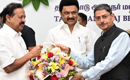 பதவி பிரமாணம் செய்து வைத்த ஆளுநர்..  உச்சநீதிமன்றத்திற்கு முதலமைச்சர் நன்றி...!