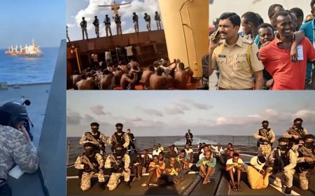 கடற்கொள்ளை : 35 சோமாலிய கடற்கொள்ளையர்களை ஒப்படைத்த இந்திய கடற்படை...