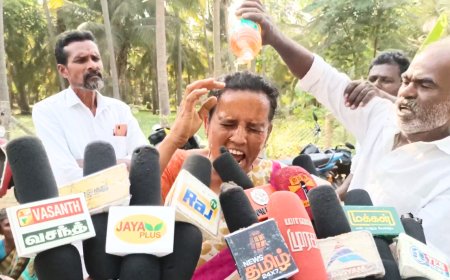 மகளை கடத்தியதாக புகார்… நடவடிக்கை எடுக்காத போலீஸ்… தீக்குளிக்க முயன்ற பெற்றோர்…