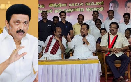 "ஒரே குடும்பமாக மக்கள் சேவை... குடும்ப அரசியல் இல்லை.." - அமைச்சர் துரைமுருகன் புது விளக்கம்...