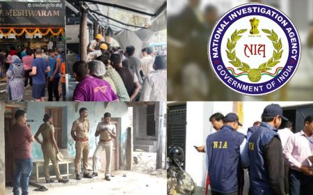 பெங்களூரு குண்டு வெடிப்பு - 5 இடங்களில் என்.ஐ.ஏ சோதனை!!