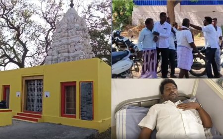 கோயில் நிலம் ஆக்கிரமிப்பு? தட்டிக் கேட்டவருக்கு அர்ச்சனை..