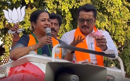 "தொகுதி மக்களுக்கு சித்தியாக இருப்பேன்".. பாஜக வேட்பாளர் ராதிகா பிரசாரம்..