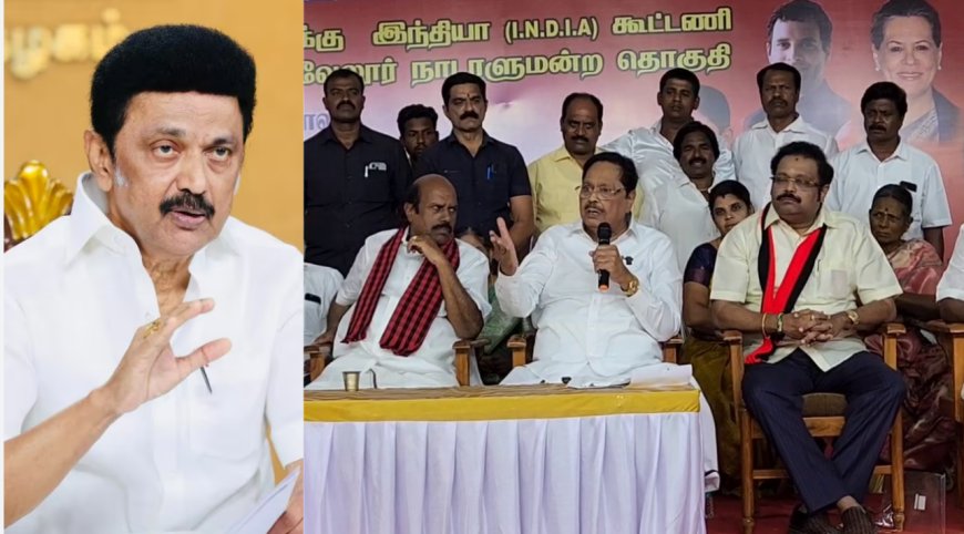 "ஒரே குடும்பமாக மக்கள் சேவை... குடும்ப அரசியல் இல்லை.." - அமைச்சர் துரைமுருகன் புது விளக்கம்...