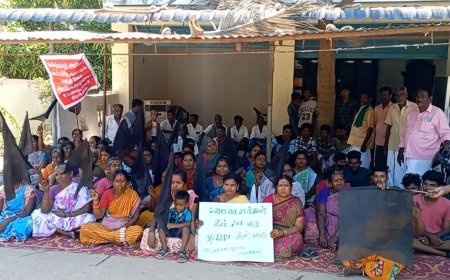 "வாக்குக் கேட்க வரும் வேட்பாளர்களை ஊருக்குள் அனுமதிக்கமாட்டோம்" - பெண்கள் ஆவேசம்..!