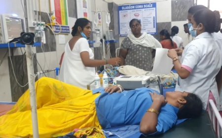 திருவிழாவில் வழங்கப்பட்ட நீராகாரம், திண்பண்டங்களால் ஒவ்வாமை - மருத்துவமனையில் அனுமதிக்கப்பட்ட பக்தர்கள்...