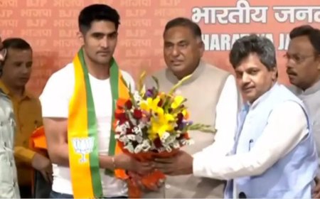 காங்கிரசில் இருந்து விலகி பாஜகவில் இணைந்த விஜேந்தர் சிங்..