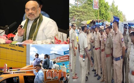 மதுரை மீனாட்சியை தரிசிக்கும் அமித்ஷா.. காரைக்குடியில் ரோடு ஷோ.. பல அடுக்கு பாதுகாப்பு