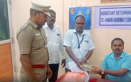 தவிடு வியாபாரியிடம் ரூ.1.64 லட்சம் பறிமுதல்... உரிய ஆவணம் இல்லாததால் நடவடிக்கை...