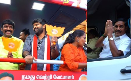 பாரிவேந்தருக்கு பெருகும் மக்கள் ஆதரவு... சீரியல் நடிகர்களும் களமிறங்கி பிரசாரம்...