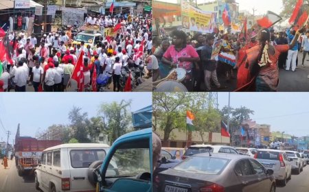 முதல்வன் பட இண்டர்வெல் Scene-ஆ..?  இல்ல திமுக பிரசார கூட்டமா..? நீண்ட டிராஃபிக்கால் நொந்த மக்கள்