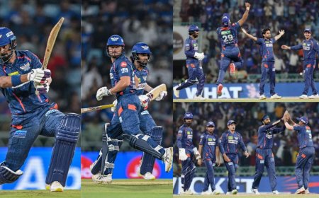 GT-க்கு எதிராக LSG முதல் வெற்றி...யாஷ் தாக்கூரின் பெளலிங்கில் சுருண்டது குஜராத்...