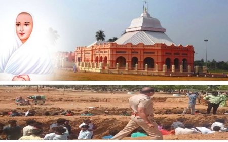 வடலூரில் வள்ளலார் சர்வதேச மையம் கட்டக்கூடாது.. கொந்தளிக்கும் மக்கள்.. பள்ளத்தில் இறங்கி போராட்டம்