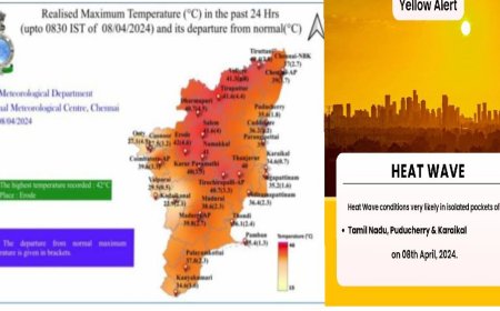 தமிழ்நாட்டில் ஒரு பக்கம் வெப்ப அலை... மறுபக்கம் ஜில் மழை.. 5 நாட்களுக்கு உஷார் மக்களே