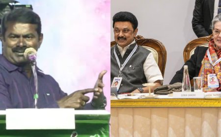 "காங்கிரசுக்கு வாக்களிக்க கூடாது; திமுக என்பது திருடர்கள் முன்னேற்றக் கழகம்" - வெளுத்து வாங்கிய சீமான்...
