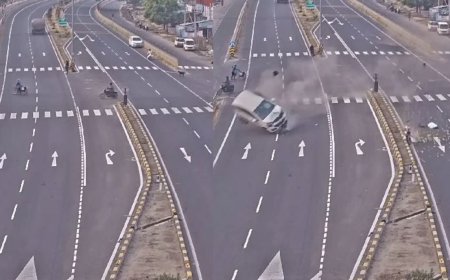 சாலையில்  பறந்த கார்.. மதுரையில் நிகழ்ந்த கோர விபத்தில் 6 பேர் பலி..  பதைபதைக்க வைக்கும் சிசிடிவி