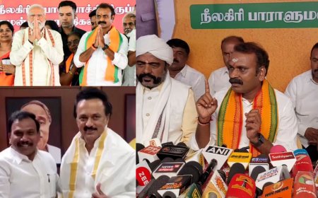 நீலகிரியில்  2 ஜிக்கும் மோடி ஜிக்கும் இடையேதான் போட்டி.. ஆ.ராசா பிரிவினைவாதி..  எல்.முருகன் ஆவேசம்..