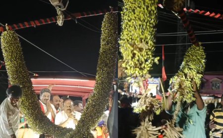 ஒரு நிமிடத்தில் மாயமான 300 கிலோ சாக்லேட் மாலை... அக்கு அக்காக பிய்த்து சாப்பிட்ட திமுக நிர்வாகிகள்...