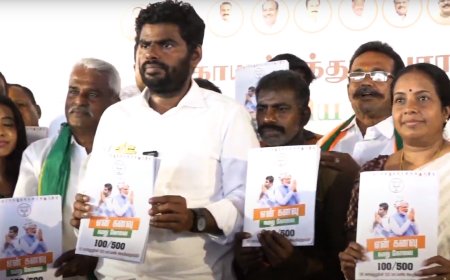 அண்ணாமலை கொடுத்த 100  வாக்குறுதிகள்... 500 நாட்களில் கோவையில் செய்யப்போகும் சம்பவம்.. எகிறும் எதிர்பார்ப்பு