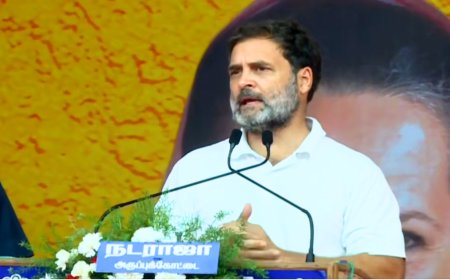 "நாட்டில் நடப்பது தத்துவப் போர்" தமிழ், தமிழர்களைத் தொட முடியாது.. சூளுரைத்த ராகுல்காந்தி!
