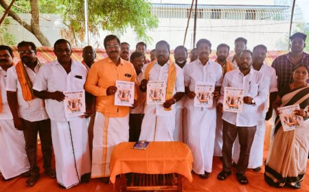தஞ்சை தொகுதியை தலைகீழாக மாற்ற 63 வாக்குறுதி.. பாஜக வேட்பாளர் கருப்பு முருகானந்தம் தேர்தல் அறிக்கை