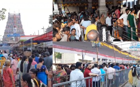 தமிழ் புத்தாண்டு - விஷூ பண்டிகை..கோயில்களில் குவிந்த மக்கள்