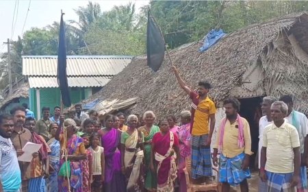 இலவச வீட்டு மனைப் பட்டா எங்கே..? தேர்தலை புறக்கணிப்பதாக கிராம மக்கள் அறிவிப்பு...!