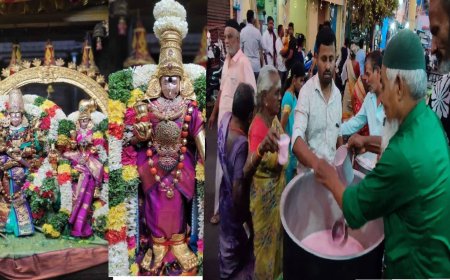 பாவாக்காய் மண்டபம் வந்த மீனாட்சி சுந்தரேஸ்வரர்.. பக்தர்களின் தாகம் தீர்த்த இஸ்லாமியர்கள்.. மதுரையில் நெகிழ்ச்சி