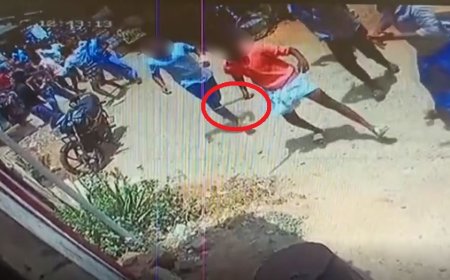 பட்டாக்கத்தியுடன் சுற்றிய இளைஞர்கள்... பட்டப்பகலில் நடந்த பயங்கரம்... வைரலாகும் சிசிடிவி காட்சிகள்...