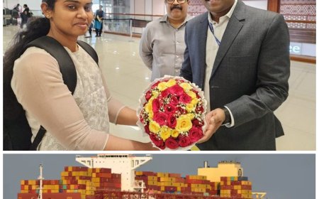 ஈரானில் சிறைபிடிக்கப்பட்ட எம்.எஸ்.சி. ஏரீஸ் சரக்கு கப்பல்...  இந்திய பெண் பணியாளர் விடுவிப்பு...