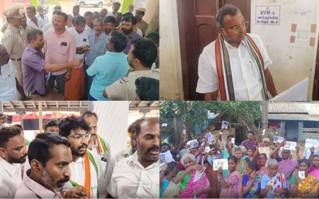 தேர்தல் திருவிழா 2024 ... பரபரப்பான வாக்குச்சாவடிகள்.. ஓர் சுவாரஸ்ய தொகுப்பு! 