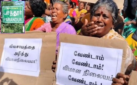 ஓட்டு போட அழைத்த தாசில்தார்.. புறக்கணித்த பரந்தூர் கிராம மக்கள்.. 10 பேர் மீது வழக்கு !