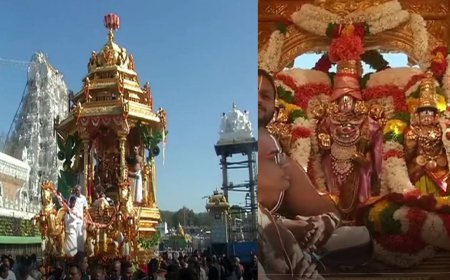 தங்க ரத்தில் உலா வந்த திருப்பதி மலையப்பசுவாமி.. ஏழுமலையானை தரிசிக்க  ஜூலை மாத  டிக்கெட் ஆன்லைனில் ரிலீஸ்