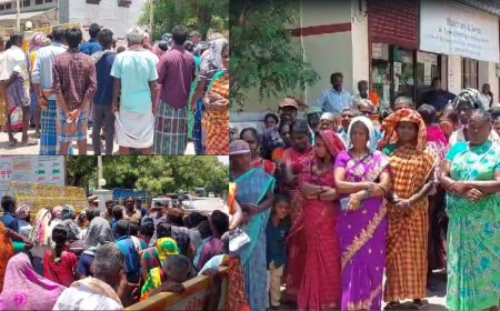 நிலம் ஆக்கரமிப்பு.. ஆட்சியர் அலுவலகத்தை முற்றுகையிட்ட கிராம மக்கள்.. தென்காசியில் பரபரப்பு