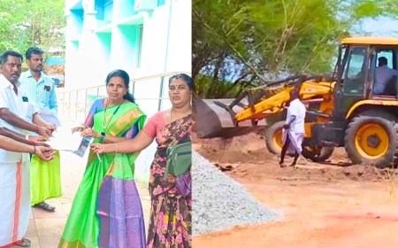 அங்கன்வாடி மையம் கட்ட விடாத திமுக நிர்வாகி.. பரமக்குடியில்  கொந்தளிக்கும் மக்கள்