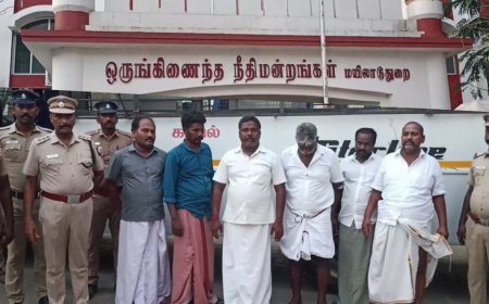 தலைமை காவலர் கார் ஏற்றி கொல்லப்பட்ட வழக்கு... 12 ஆண்டுகளுக்கு பிறகு 6 பேர் குற்றவாளி என தீர்ப்பு...