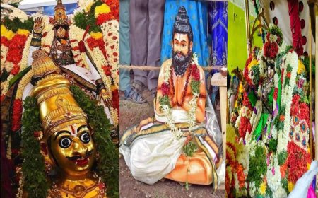 வைகை ஆற்றில் இறங்கி தடம் பார்த்த கள்ளழகர்.. அழகர் மலைக்கு புறப்பட்டார்.. கண்ணீருடன் விடை கொடுத்த மதுரை மக்கள்