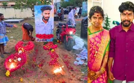 மண்ணுக்குள் சேர்ந்த காதல்.. ஆணவப்படுகொலை சம்பவத்தில் உருக்கம்.. காதலன் கல்லறை அருகே காதலி உடல் அடக்கம்..