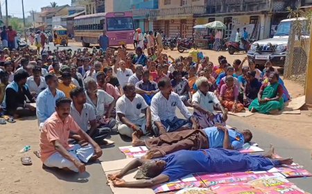 சாலையில் உருண்டு புரண்டு போராடிய மக்கள்.. ஆச்சரியப்பட்ட அரியலூர்.. காரணம் இதுதானா?