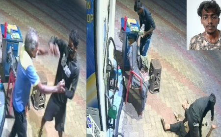 ஊழியரை தாக்கி கொள்ளை..! பெட்ரோல் பங்க்கில் அதிர்ச்சி.. வெளியான சிசிடிவி - தூக்கிய போலீஸ்..