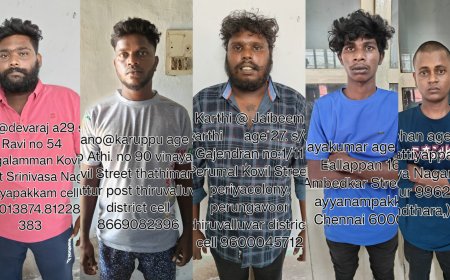 திருவள்ளூரில் இளைஞர் சடலமாக மீட்கப்பட்ட சம்பவம்... 5 பேர் கைது!
