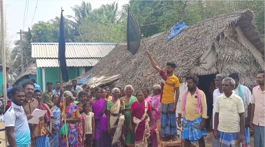 இலவச வீட்டு மனைப் பட்டா எங்கே..? தேர்தலை புறக்கணிப்பதாக கிராம மக்கள் அறிவிப்பு...!