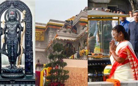 முதன்முறையாக அயோத்தி சென்ற குடியரசுத் தலைவர் திரௌபதி முர்மு... ராமர் கோயிலில் சாமி தரிசனம்