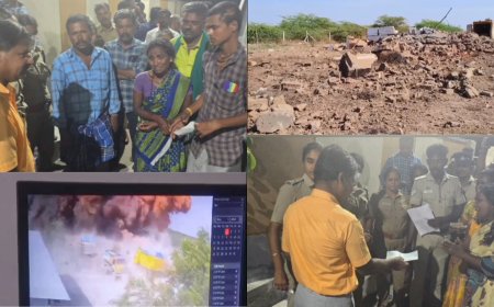 3 உயிர்களை காவு வாங்கிய கல்குவாரி வெடி விபத்து.. உடல்கள் ஒப்படைப்பு.. நிவாரணம் கொடுத்த குவாரி நிர்வாகம்