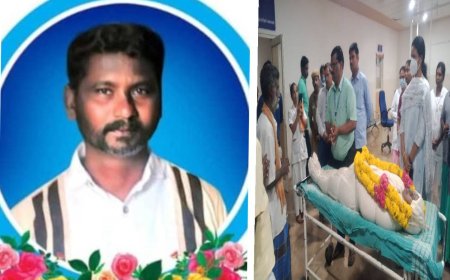 விபத்தில் மூளைச்சாவு..  11 பேரின் உயிரை காத்த தஞ்சை ஜேம்ஸ்.. அரசு மரியாதை செய்த கோட்டாட்சியர்