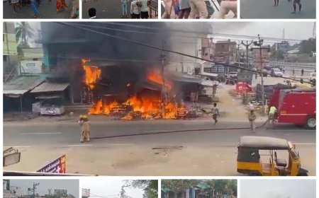 கலவரமான கோயில் திருவிழா... தீ வைக்கப்பட்ட கடைகள்... கல்வீச்சில் கலவரக்காரர்கள்...