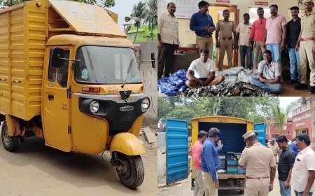 முட்டை வண்டியில் மூட்டை மூட்டையா குட்கா..  பப்ளிக்கா சட்டவிரோத செயல்..சோதனையில் சிக்கிய சகோதரர்கள்..